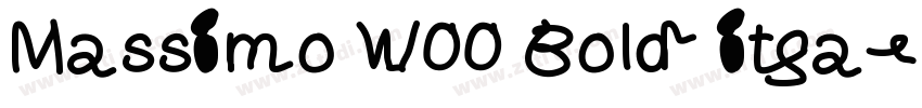 Massimo W00 Bold ita字体转换